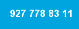 927 778 83 11 927 778 83 11